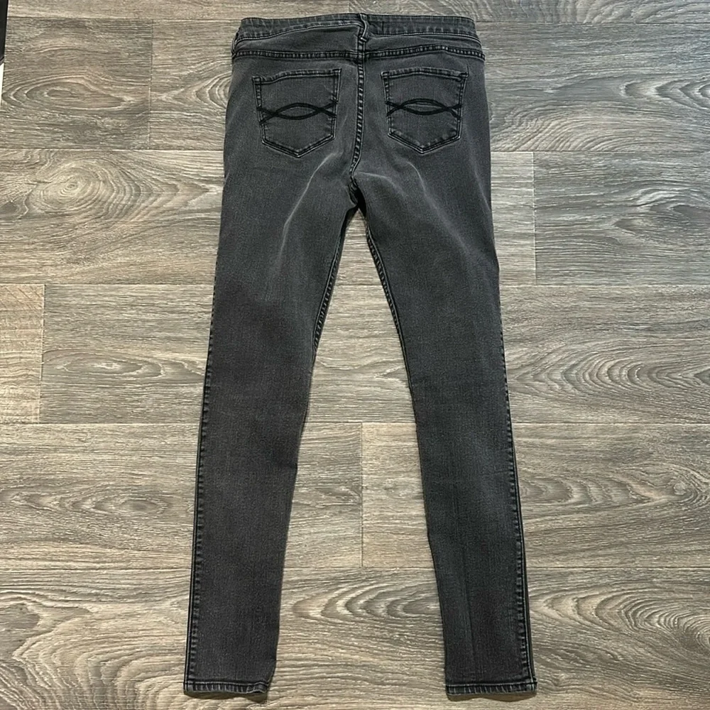 Abercrombie & Fitch 6 / 28 Skinny Jeans Denim Gray Low Rise Neutral Y2K Hipster